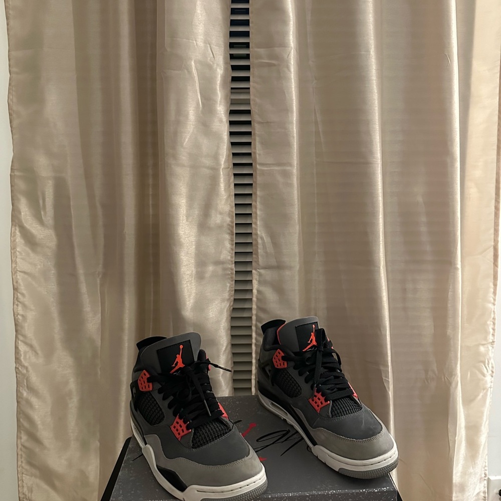 Jordan Black and Red Sneakers
